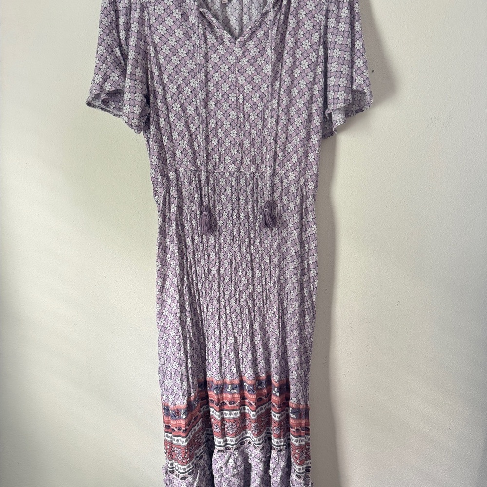 Knox Rose Purple V-Neck Sundress